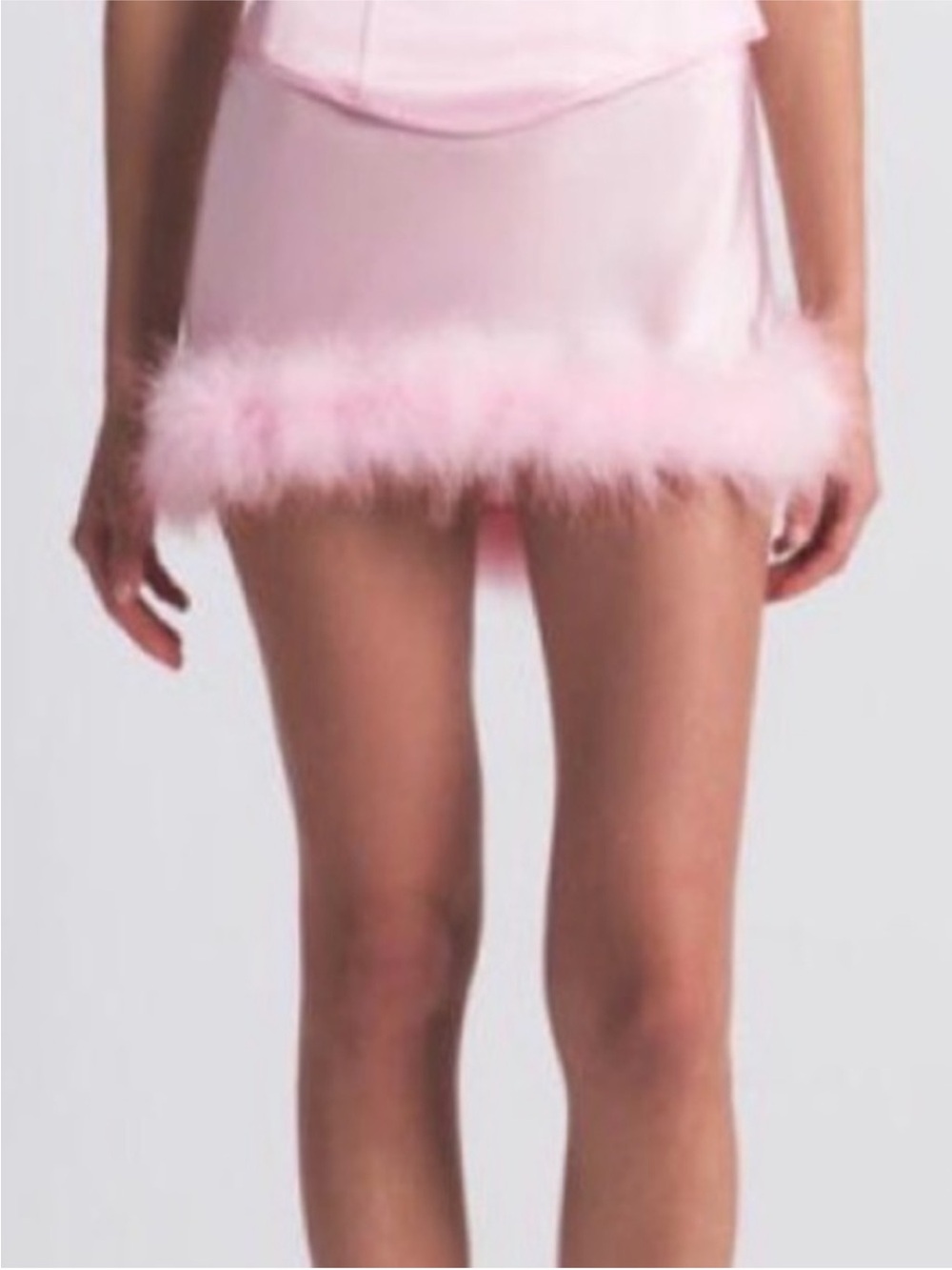 SKIMS silk low rise mini skirt, color cherry blossom